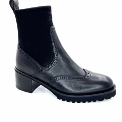 Basic|Bottines<Triver Flight Bottines à Talon 773 03 Cuir Noir