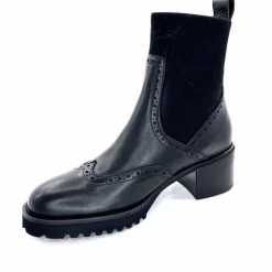 Basic|Bottines<Triver Flight Bottines à Talon 773 03 Cuir Noir