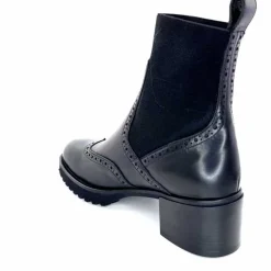 Basic|Bottines<Triver Flight Bottines à Talon 773 03 Cuir Noir