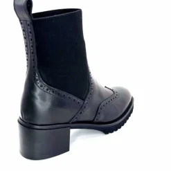 Basic|Bottines<Triver Flight Bottines à Talon 773 03 Cuir Noir