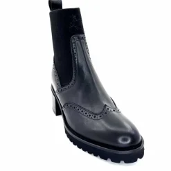 Basic|Bottines<Triver Flight Bottines à Talon 773 03 Cuir Noir