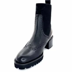 Basic|Bottines<Triver Flight Bottines à Talon 773 03 Cuir Noir