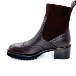 Basic|Bottines<Triver Flight Bottines à Talon 773 03 Cuir Marron