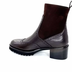 Basic|Bottines<Triver Flight Bottines à Talon 773 03 Cuir Marron
