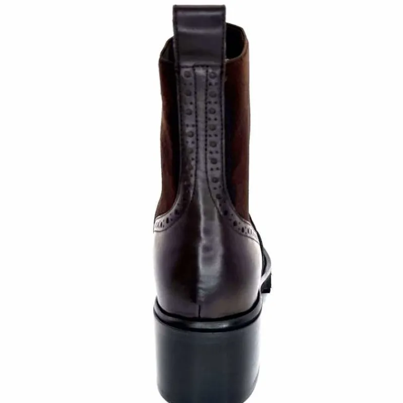 Basic|Bottines<Triver Flight Bottines à Talon 773 03 Cuir Marron