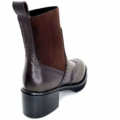 Basic|Bottines<Triver Flight Bottines à Talon 773 03 Cuir Marron