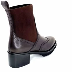 Basic|Bottines<Triver Flight Bottines à Talon 773 03 Cuir Marron