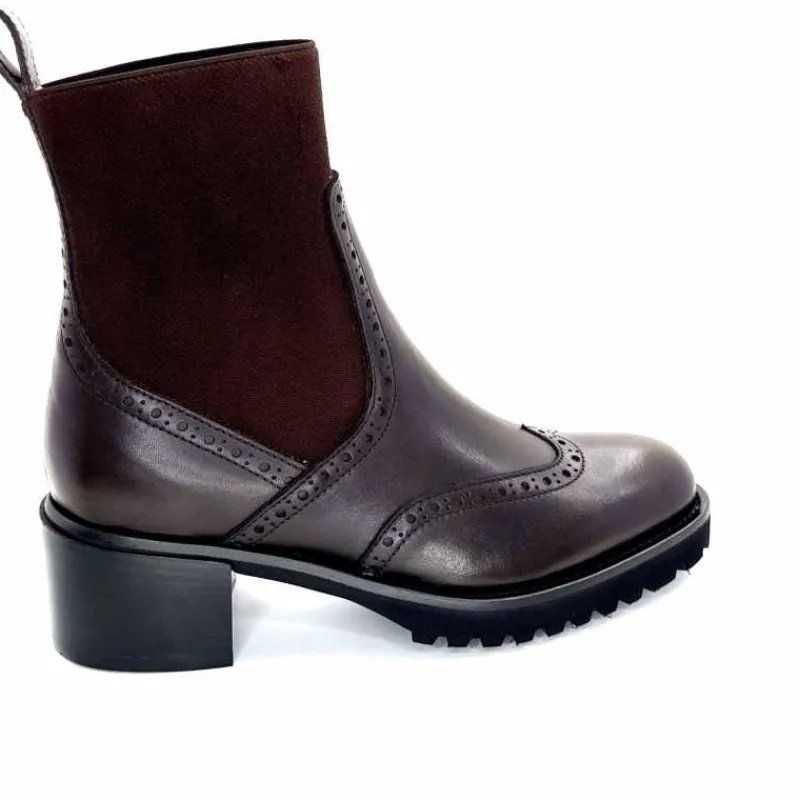 Basic|Bottines<Triver Flight Bottines à Talon 773 03 Cuir Marron