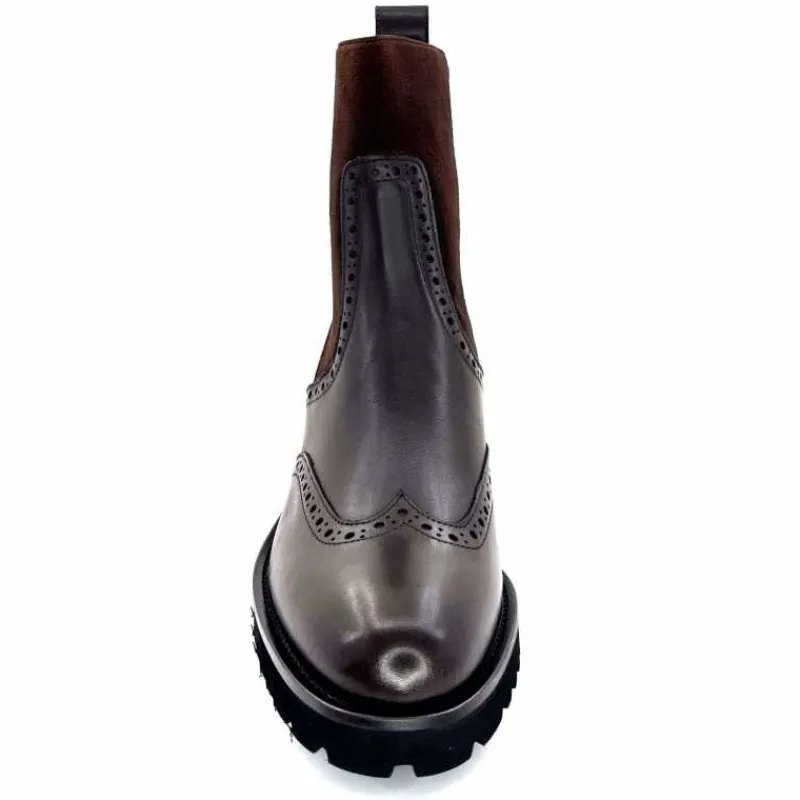 Basic|Bottines<Triver Flight Bottines à Talon 773 03 Cuir Marron