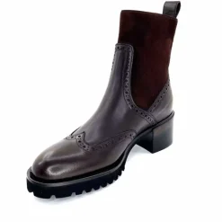 Basic|Bottines<Triver Flight Bottines à Talon 773 03 Cuir Marron