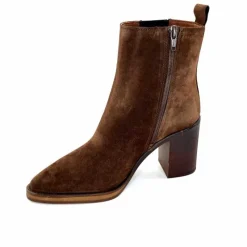 Féminin|Elégant<Alpe Bottines à Talons 5220 Daim Marron