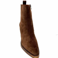 Féminin|Elégant<Alpe Bottines à Talons 5220 Daim Marron