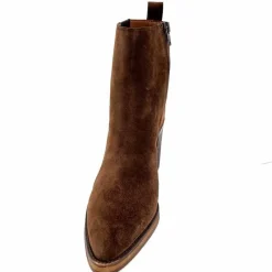 Féminin|Elégant<Alpe Bottines à Talons 5220 Daim Marron