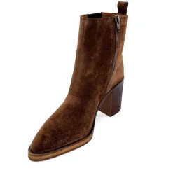 Féminin|Elégant<Alpe Bottines à Talons 5220 Daim Marron