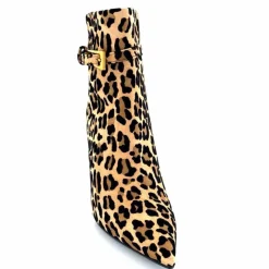 Talon|Animalier<chantal Bottines à talons 2365 Daim Maculato Léo Camel