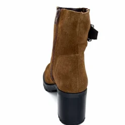 Talon|Elégant<We Do Bottines à Talons Ivoire 99856 Daim Foncé Marron