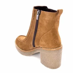 Montagne|Bottines<355-ivoire Bottines à Talons Ivoire 1030 Daim Marron