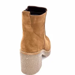 Montagne|Bottines<355-ivoire Bottines à Talons Ivoire 1030 Daim Marron