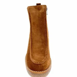 Montagne|Bottines<355-ivoire Bottines à Talons Ivoire 1030 Daim Marron