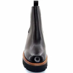 Basic|Bottines<Ivoire0156 Bottines à Talons Ivoire 8751 Carrie Cuir Foncé Marron