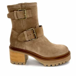 Bottines<Mjus Bottines à Talons T64209 101 Daim Taupe