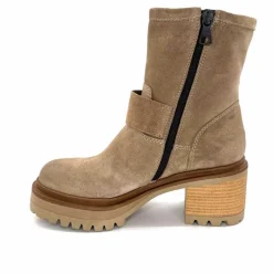 Bottines<Mjus Bottines à Talons T64209 101 Daim Taupe