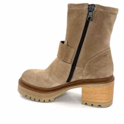 Bottines<Mjus Bottines à Talons T64209 101 Daim Taupe