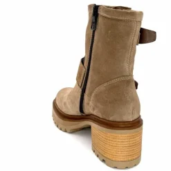 Bottines<Mjus Bottines à Talons T64209 101 Daim Taupe