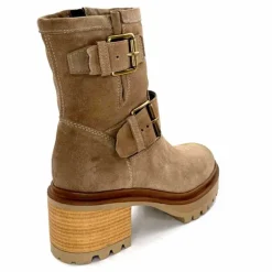 Bottines<Mjus Bottines à Talons T64209 101 Daim Taupe