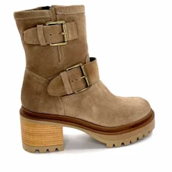 Bottines<Mjus Bottines à Talons T64209 101 Daim Taupe