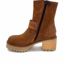 Bottines<Mjus Bottines à Talons T64209 101 Daim Tabacco Marron