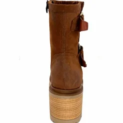 Bottines<Mjus Bottines à Talons T64209 101 Daim Tabacco Marron