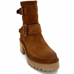 Bottines<Mjus Bottines à Talons T64209 101 Daim Tabacco Marron