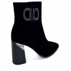 Soirée|Féminin<Elue Par Nous Bottines à Talons Métamorfose Salins Daim Noir Marron