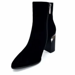 Soirée|Féminin<Elue Par Nous Bottines à Talons Métamorfose Salins Daim Noir Marron