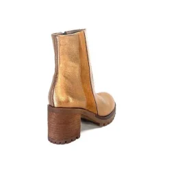 Montagne|Bottines<Minka Bottines Bikers Foly Cuir Dé Or