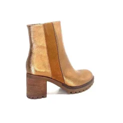 Montagne|Bottines<Minka Bottines Bikers Foly Cuir Dé Or