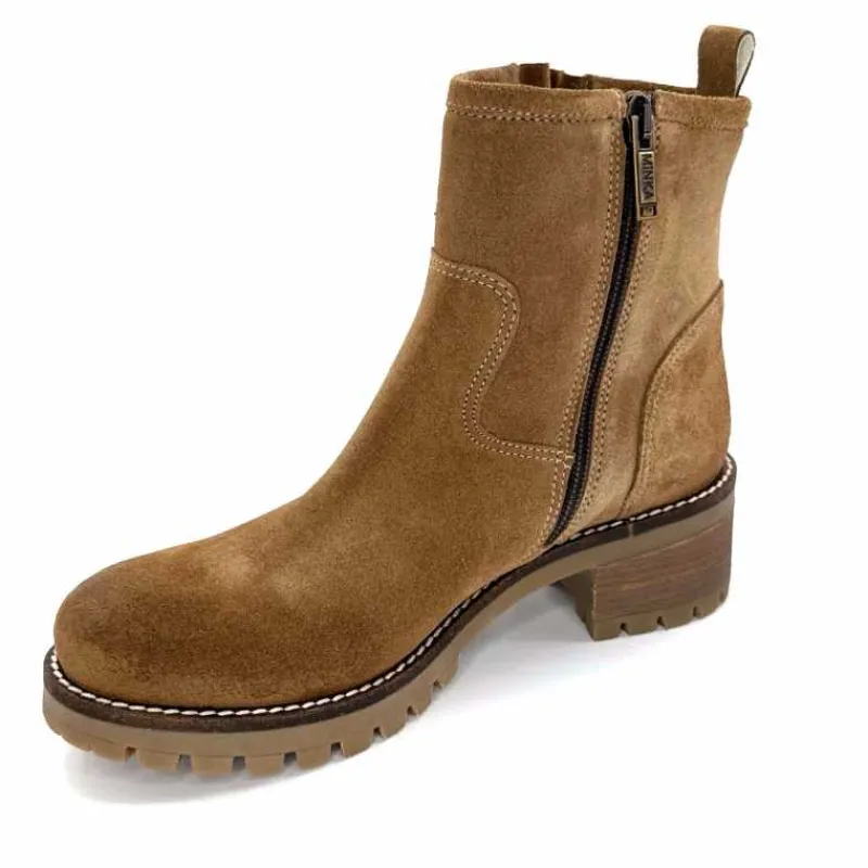 Montagne|Bikers<Minka Bottines Bikers Harper Daim Noisette