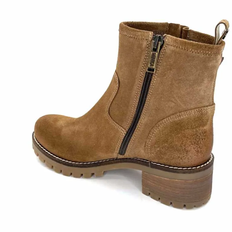 Montagne|Bikers<Minka Bottines Bikers Harper Daim Noisette