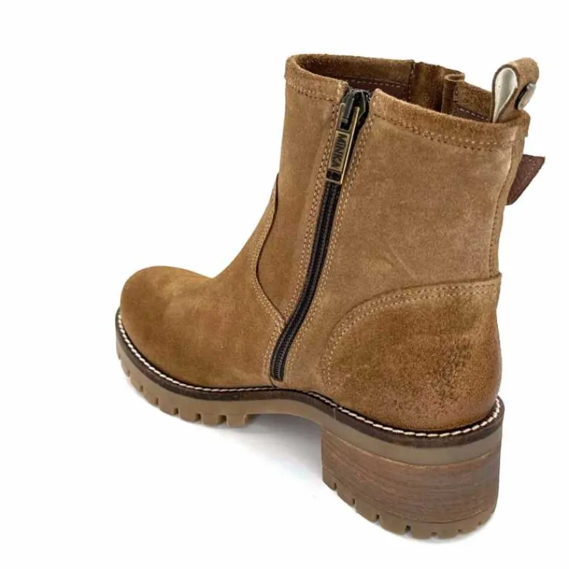 Montagne|Bikers<Minka Bottines Bikers Harper Daim Noisette