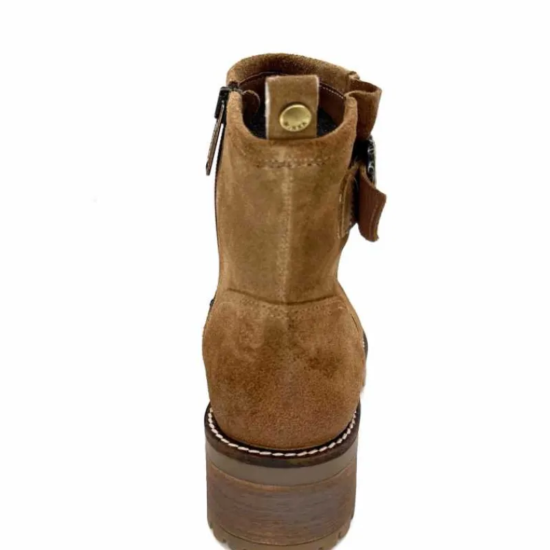 Montagne|Bikers<Minka Bottines Bikers Harper Daim Noisette