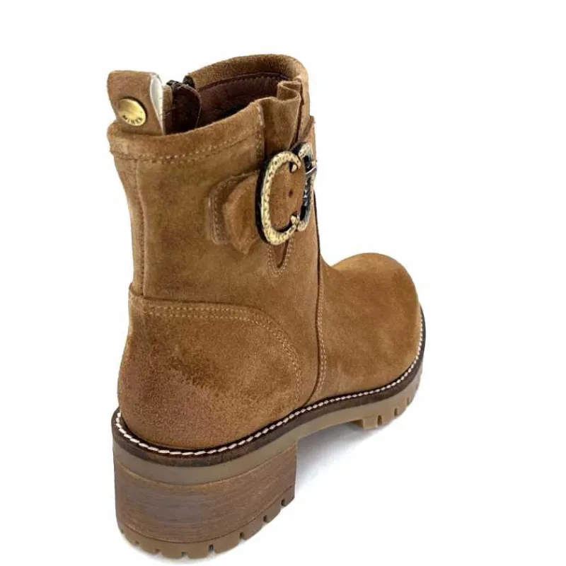 Montagne|Bikers<Minka Bottines Bikers Harper Daim Noisette