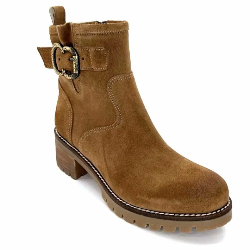 Montagne|Bikers<Minka Bottines Bikers Harper Daim Noisette