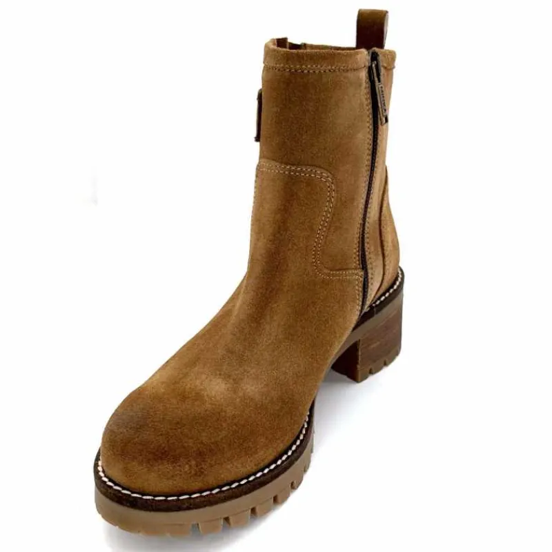 Montagne|Bikers<Minka Bottines Bikers Harper Daim Noisette