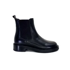 Basic|Bottines<398-ivoire Bottines Chelsea Ivoire 4989 Alexis Cuir Noir