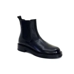 Basic|Bottines<398-ivoire Bottines Chelsea Ivoire 4989 Alexis Cuir Noir