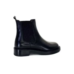 Basic|Bottines<398-ivoire Bottines Chelsea Ivoire 4989 Alexis Cuir Noir