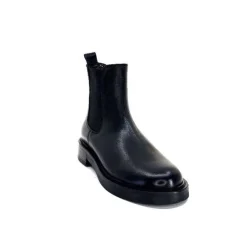 Basic|Bottines<398-ivoire Bottines Chelsea Ivoire 4989 Alexis Cuir Noir