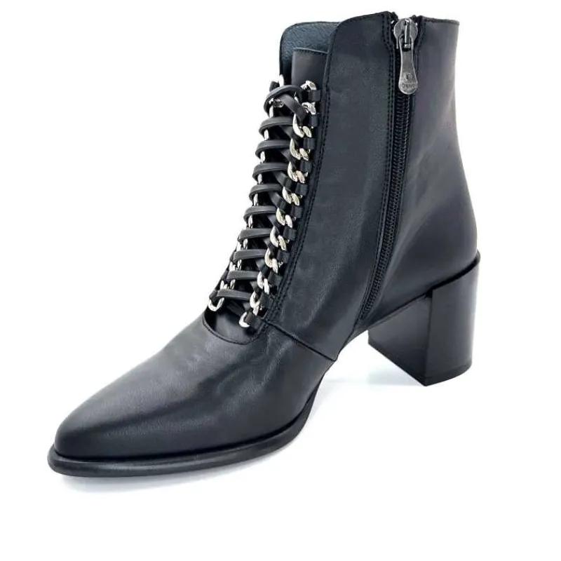 Soirée|Féminin<Dansi Bottines 6104 Cuir Noir