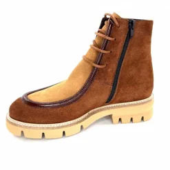 Elégant|Masculin<Ivoire0330 Bottines Derby Ivoire 364 Daim Marron